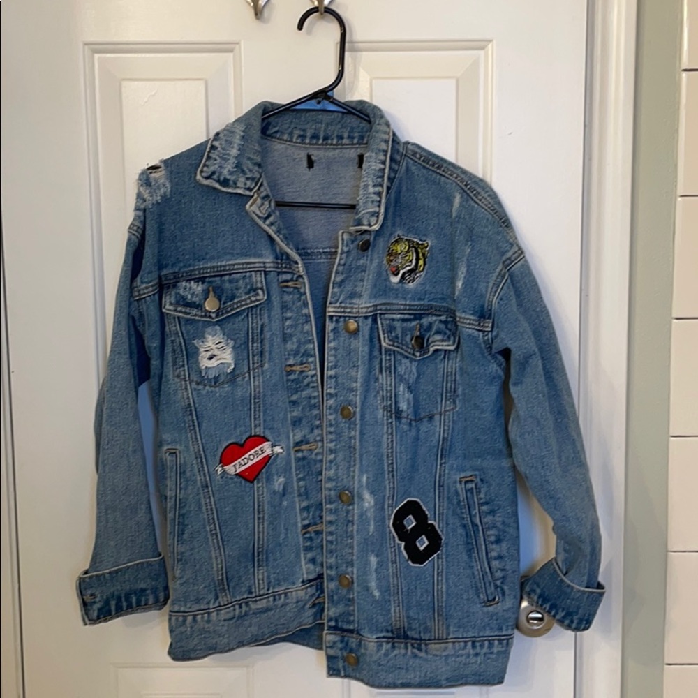 Patchy Denim Jacket